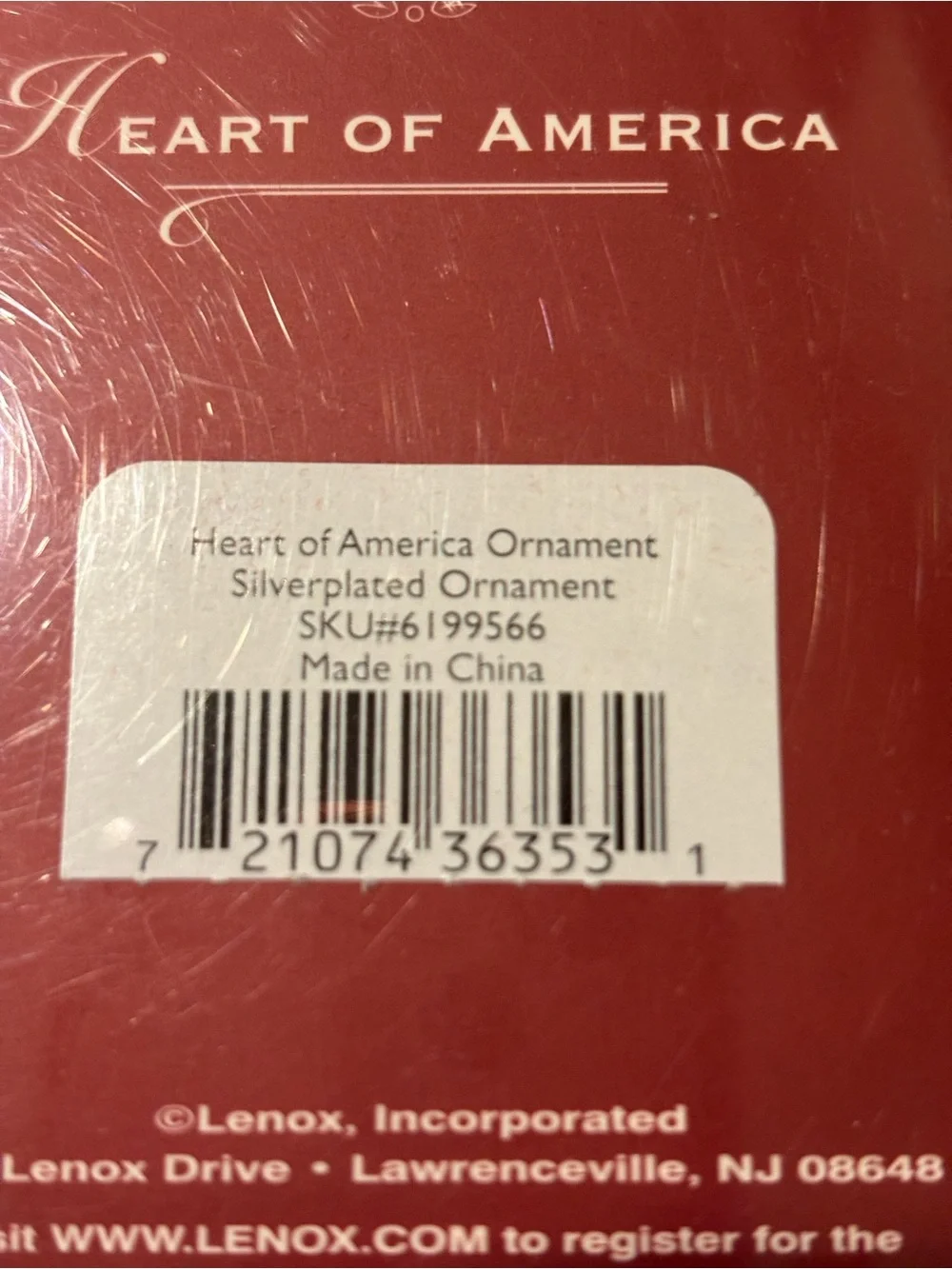 Lenox puffed heart